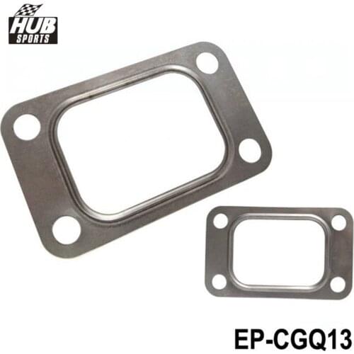 10PCS/LOT T3 T34 T35 T38 GT35 GT35R Turbo Turbine Inlet Manifold Gasket 304 Stainless Steel HU-CGQ13