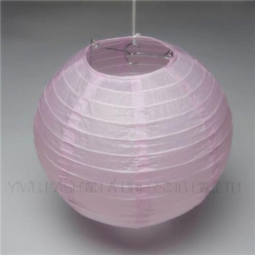 18pieces/lot 8 inch(20cm) Light Pink Paper Lampion Hanging Wedding Party decoration Free Shipping