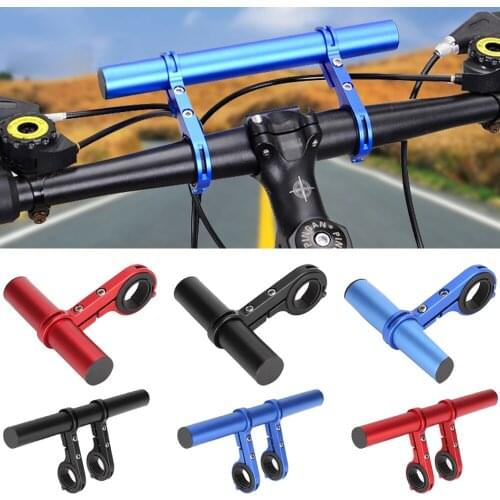 20CM Carbon Tube Bicycle Handlebar Extender Mount Mountain MTB Bike Cycling Headlight Bracket Lamp Flashlight Holder Accessorie
