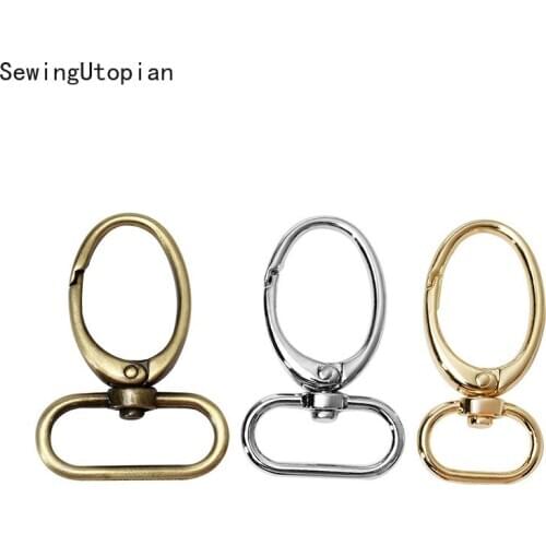 4PCS 20/25/32MM Metal Bag Strap Belt Buckles Carabiner Snap Hook Lobster Collar Clasp DIY Leather Craft Handbag Accessories