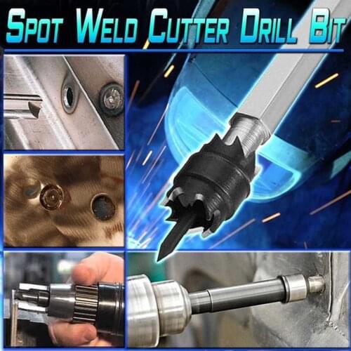 9PCS Spot Weld Cutter Drill Bit Double Sided Rotary Spot Weld Remover Drill Bit for Power Drill Spot Welding