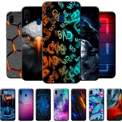 For Samsung Galaxy A30 Case TPU Back Cover A305F Fashion Case For Samsung A30 Silicone Soft Phone Case For Samsung A30 A 30 Wolf