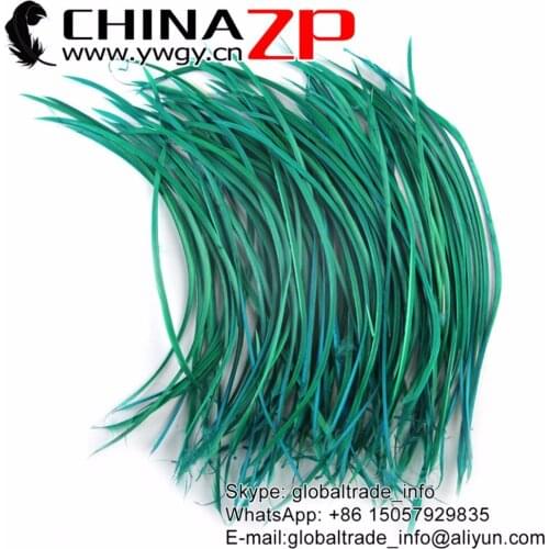 CHINAZP Goose Feather 20~25cm(8 to 10 inch)Sufficient Stock of Colors Peacock Green Goose Biots Feathers Carnival Party Costumes