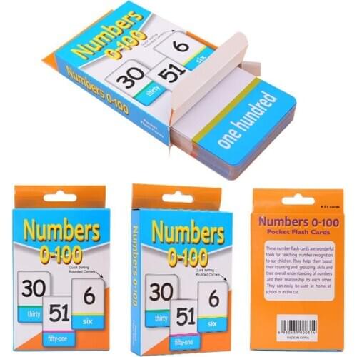 Children English Alphabet Arabic Numbers Learning Flashcard Education Toy Toddler Early Cognition Puzzle Toys Kid Gift