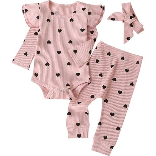 Baby Girl Clothes 3pcs Spring Autumn Newborn Clothes Girls Sets Cotton Long Sleeve Tops+Pants+Scaf Baby Clothing 3-24 Months