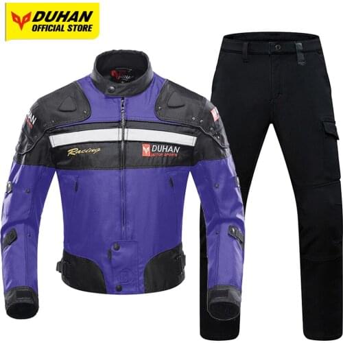 DUHAN Motorcycle Jacket Motocross Jacket Remove Keep Warm Liner Waterproof All Seasons Moto Cycling Chaqueta Body Protection