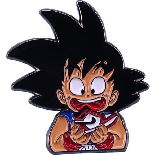 Classic Manga Wukong Black Toe Pin Japan Manga Jewelry