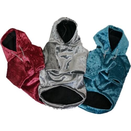 Fashion Winter Pet Dog Hoodies Sweatshirt French Bulldog Puppy Clothes Hoodie For Dog Pitbull Dog Clothes Unique Red Blue Grey