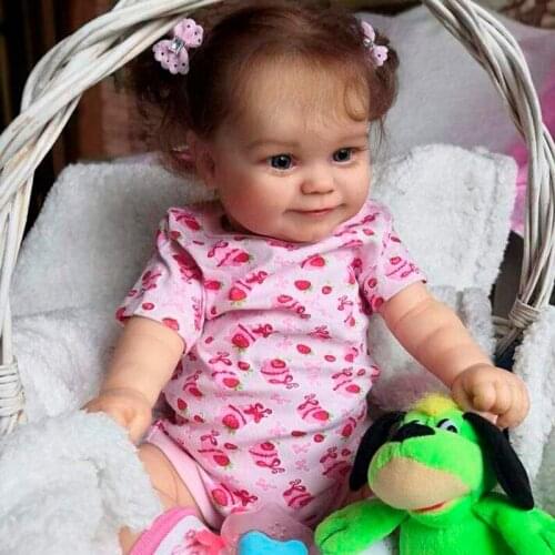 20 Inches MADDIE Unpainted Unfinished Doll Newborn Baby Lifelike Reborn Baby Doll Vinyl Parts DIY Blank Doll Kit For Baby Gift