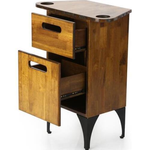 New style retro hair tools cabinet mirror side cabinet hair salon tools car cabinet studio hair cabinet