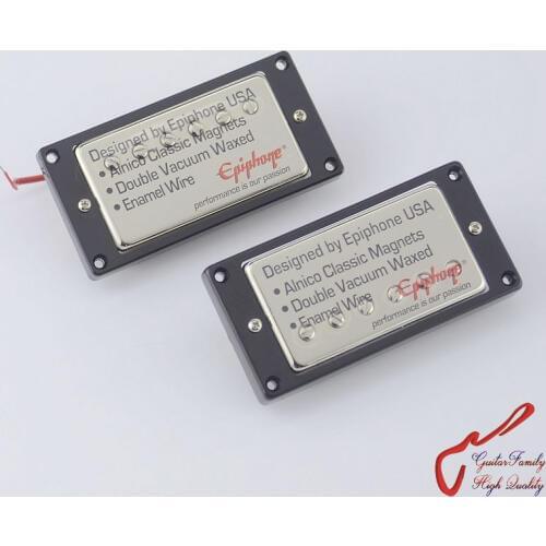 1 Set Original Genuine Epi SG400 Electric Guitar Alnico Bar Humbucker Pickup Nickel Cover MADE IN KOREA