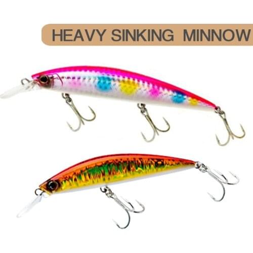 Minnow Fishing Lures 90mm 27g Deep Diving Lure Swimbait Wobblers Crankbaits Jerkbaits plopper Sink Bass Bait Japan Tackle Pesca