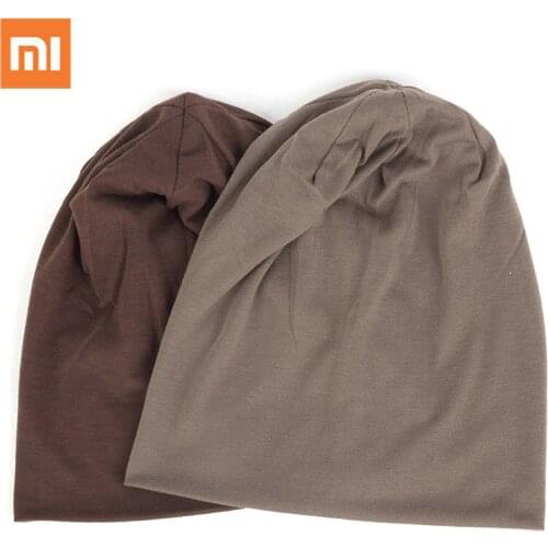 Xiaomi Winter Women Men Unisex Solid Color Slouchy Beanie For Women Fashion Man Caps Turban Skullies Beanies Female Hats Elastic