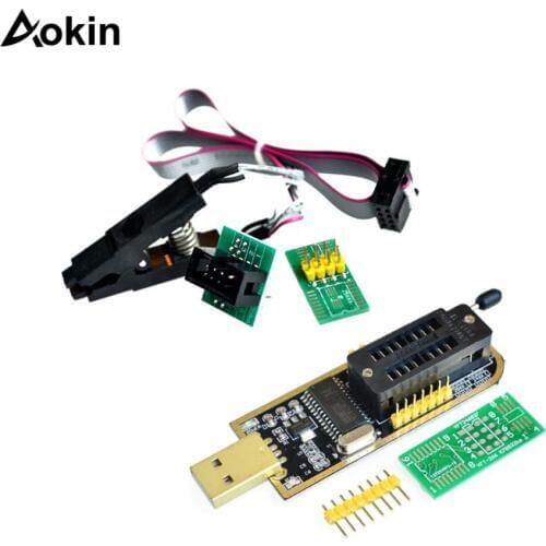 SOIC8 SOP8 Test Clip For EEPROM 93CXX 25CXX 24CXX + CH341A 24 25 Series EEPROM Flash BIOS USB Programmer Module