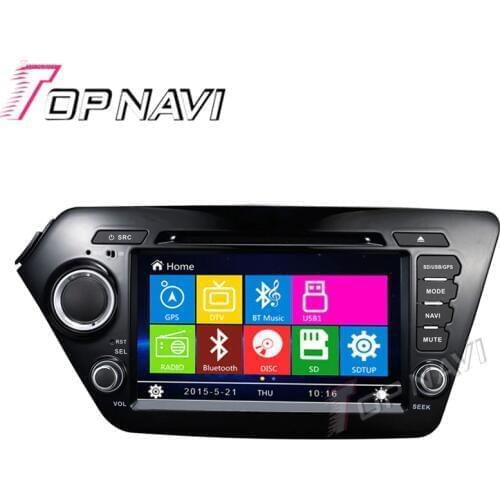Topnavi 8" Car DVD GPS For KIA K2 2011-/RIO 2012- Car Radio Multimedia Audio Stereo In Dash,Wince System