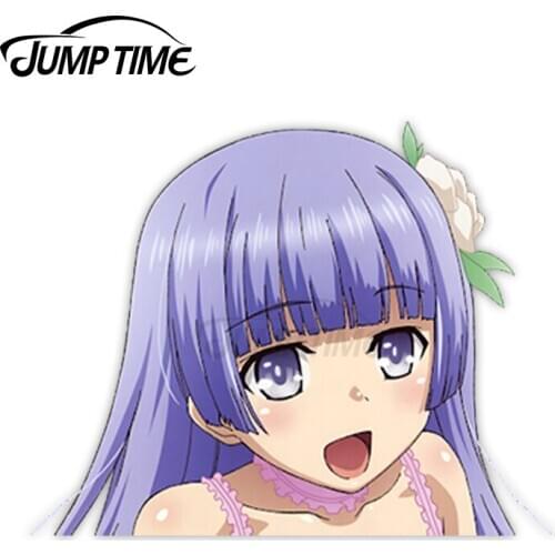 Jump Time Date a Live Izayoi Miku 1 Sexy Cute Anime Girl Vinyl Decal Waifu Peeker Big Head Car Stickers