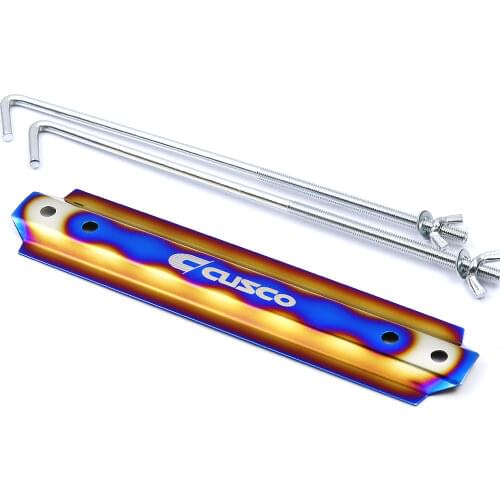 High Quality Aluminum Burnt Blue Billet Battery Tie Down Bar for Universal car