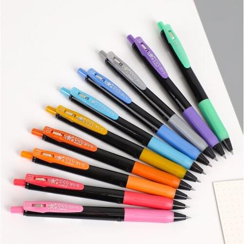 1 Pc Japan ZEBRA Colorful Ink Gel Pen 0.5mm Retractable Shiny Metallic Painting cute Quick drying ballpoint pen journal supplies