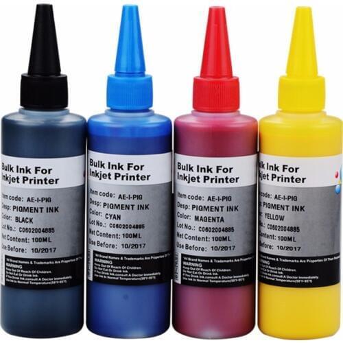 100ml x5 bottle Pigment ink for Epson inkjet Printer ink Waterproof