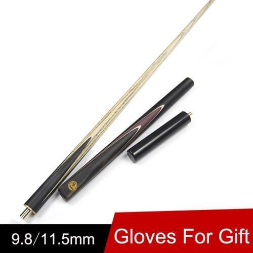 2016 New Ebony Handle 3 4 Jointed Snooker Cue Stick 9.8mm/11.5mm Tips With Snooker Cue Extension China High Cost-Effective