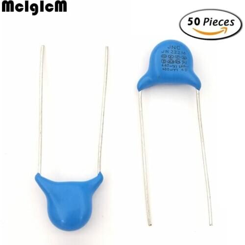 50pcs capacitor X1:400V Y1:250V capacitor 2200pF 2.2nF 222