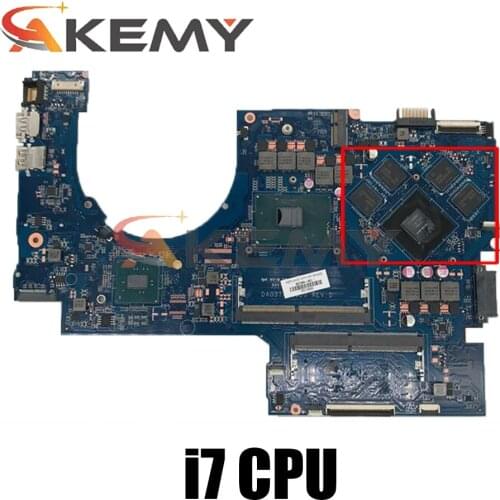 Akemy 862259-601 862259-001 DAG37AMB8D0 G37A For HP 17-W HP17-AB Notebook Computer Motherboard I7 6700 GTX965M DDR4 Test Ok