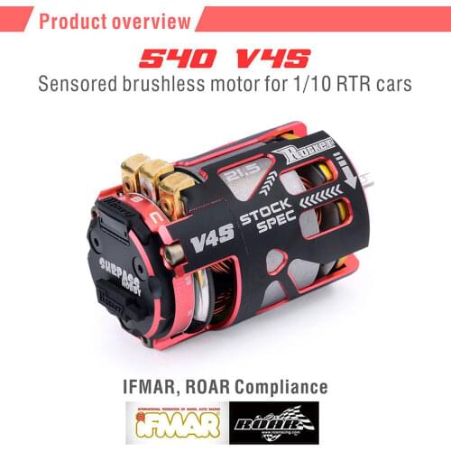 Rocket 540 V4S 3.5T 4.5T 5.5T 6.5T 7.5T 8.5T 9.5T 10.5T 13.5T 17.5T 21.5T 25.5T Sensored Brushless Motor for Modified Spec Stock