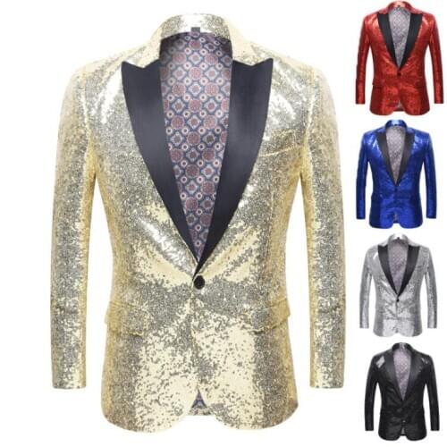 Yellow sequins blazer men suits designs jacket mens stage costumes for singers clothes dance star style dress masculino homme
