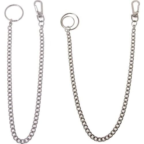 Hip Hop Pants Chain Secure Travel Wallet Chain Heavy Duty Jeans Link Coil Leash