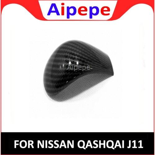 For Nissan Qashqai J11 2016 2017 2018 2019 Car Gear Shift Knob Head Decoration Cover Stickers ABS Carbon Fiber Car Accessories