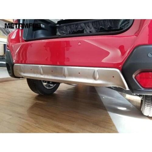 For Subaru XV Crosstrek SUV 2018 2019 2020 Front+Rear Bottom Bumper Bar Molding Trim Decoration Sticker Accessories Car Styling