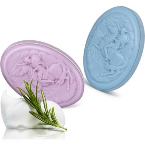 LXYY MOULD Classic Mens Knight Handmade Soap Mold Jazz Silicone Mold Horse Candle Tool