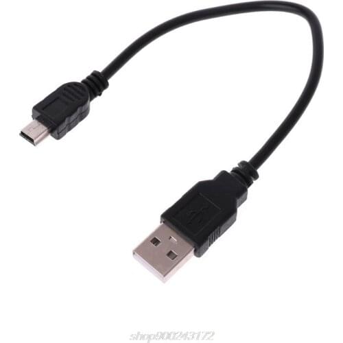 USB 2.0 court A mâle vers mini 5 broches B Data Câble cordon adaptateur M28 21 Dropship
