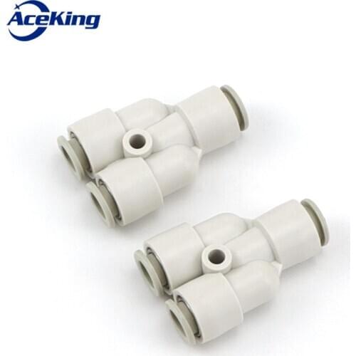 KQ2U SMC type quick connector Y-type tee KQ2U 04-00/06-00/08-00/10-00/12-00 KQ2U04-00 KQ2U06-00 KQ2U08-00 KQ2U10-00 KQ2U04-06-04