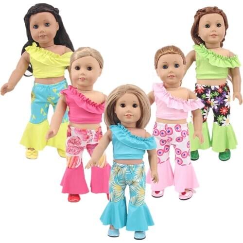 Two-piece Doll Clothes, Plant-Patterned Doll Frog Clothes, Suitable For Bald Dolls And Girl Dolls, Best Gifts For Your Children