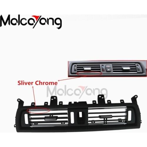 LHD Front Row Wind Left Center Right Air Conditioning Vent Grill Outlet Panel With Chrome Plate For BMW 5 Series F10 F18