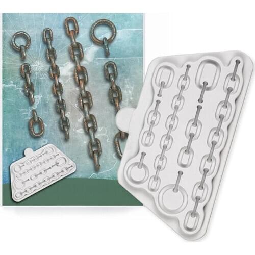 Luyou 1pc Chain Cake Tools Silicone Cake Molds Fondant Moulds Cake Decorating Tools, Pastry Kitchen Baking Accessories FM1940