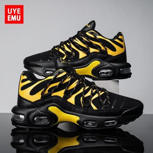 UYEEMU Mens Running Shoes Breathable Wear-Resistant Shock-Absorbing 2021 Summer New Air Cushion Increased Sports Size 39-46