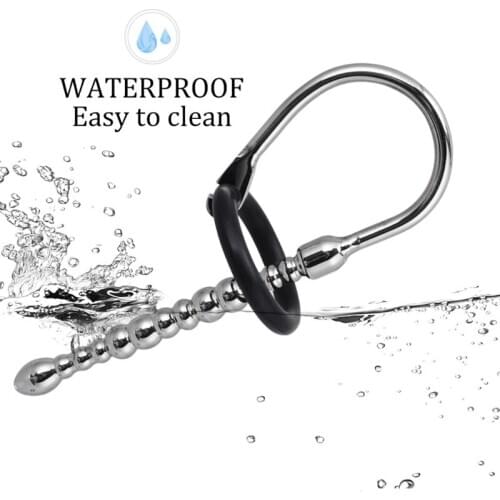 Stainless Steel Urethral Sound Plug Penile Bondage Ring Urethral Stimulation Catheter Dilator Adult Game Sex Toy