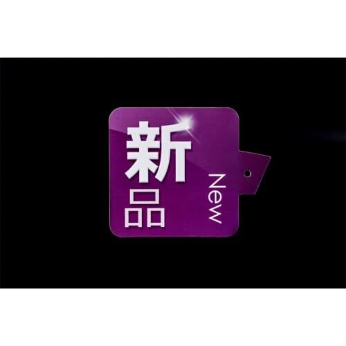 Supermarket Plastic Shelf Talker Big Tag Sign with Right Angle Flag Shelf Wobbler