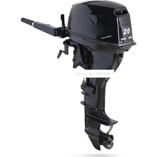 20HP Horsepower Boat Outboard Engine Water-cooling System Gasoline Fuel Four 4 strok Outboard Motor For Inflatable Boat 14.7KW
