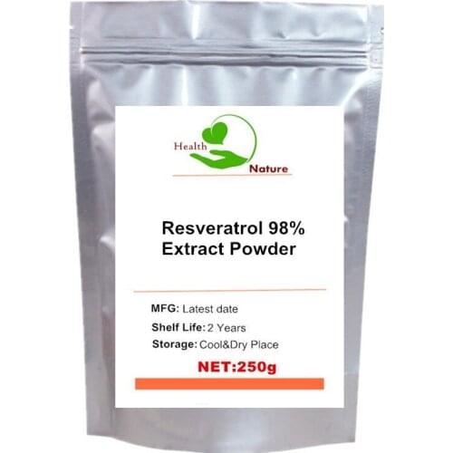 Resveratrol 98% Extract Powder Anti-aging Anti Cholesterol & Anti-oxidant