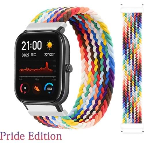 20mm 22mm Strap for Amazfit Bip S/Stratos/Pro/lite/GTR 47mm smartwatch band correa amazfit GTS 2 mini bracelet