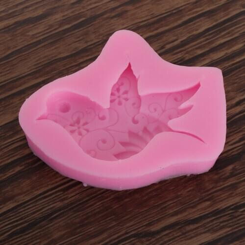 Silicone 3D Magpie Pigeon Bird Cake Sugarcraft Mold Kitchen DIY Bird Shape Fondant Decor Mould Reuable Cake Cookies Baking Tool