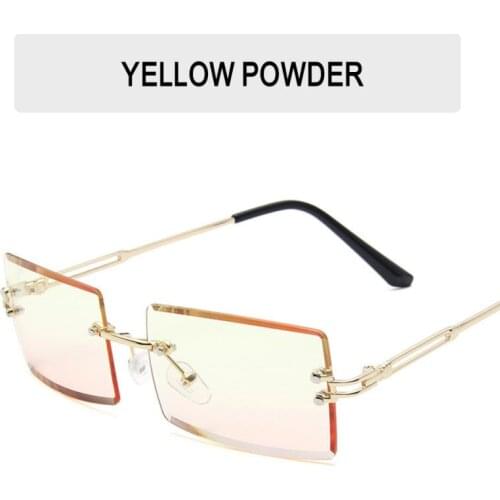 Driving Glasses Sunglasses square rimless Sunglasses rectangular Square Frame Vintage Popular Fashion Glasses