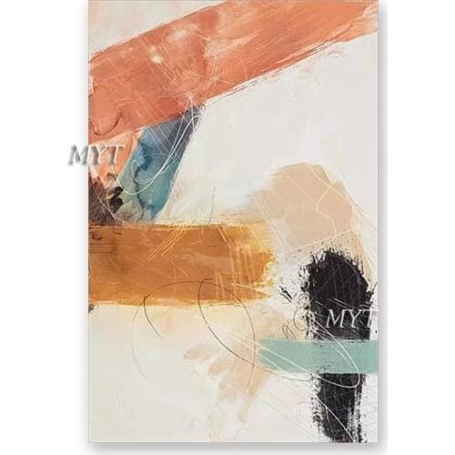 Modern Real Hand-painted Abstract New Wall Decorative Show Piece Oil Painting Canvas Wall Art Acrylic Artwork For Living Room