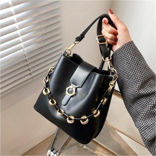 2021 new spring Chain Crossbody Bag For Women Shoulder Bag Brand Designer Women Bags Luxury PU Leather Bag Bucket Bag Handbag