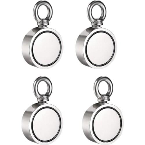 Pulling Force Strong Rare Earth Magnets Round Neodymium Fishing Magnet Metal Detector Diameter