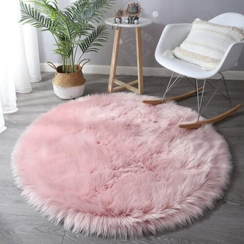 Ultra Soft Fluffy Rugs Faux Fur Rug Chair Cover Seat Pad Fuzzy Area Rug Living Room Carpet Silky Fuzzy Carpet Furry Rug for Room