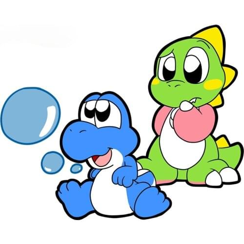 Old School Fun Bubble Bobble Cartoon Car Sticker Fine DIY Decal JDM JEEP Van Bike Offroad RV Deco Meterial Trunk Scratch-Proof